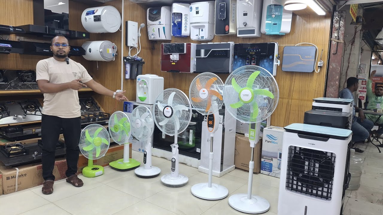 চার্জার ফ্যানের দাম জানুন AC/DC Rechargeable fan price in BD 2025/ Defender Charger Fan Price 2025