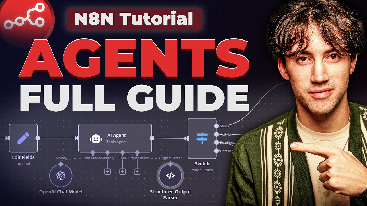 N8N Full Tutorial: Building AI Agents in 2025 for Beginners!