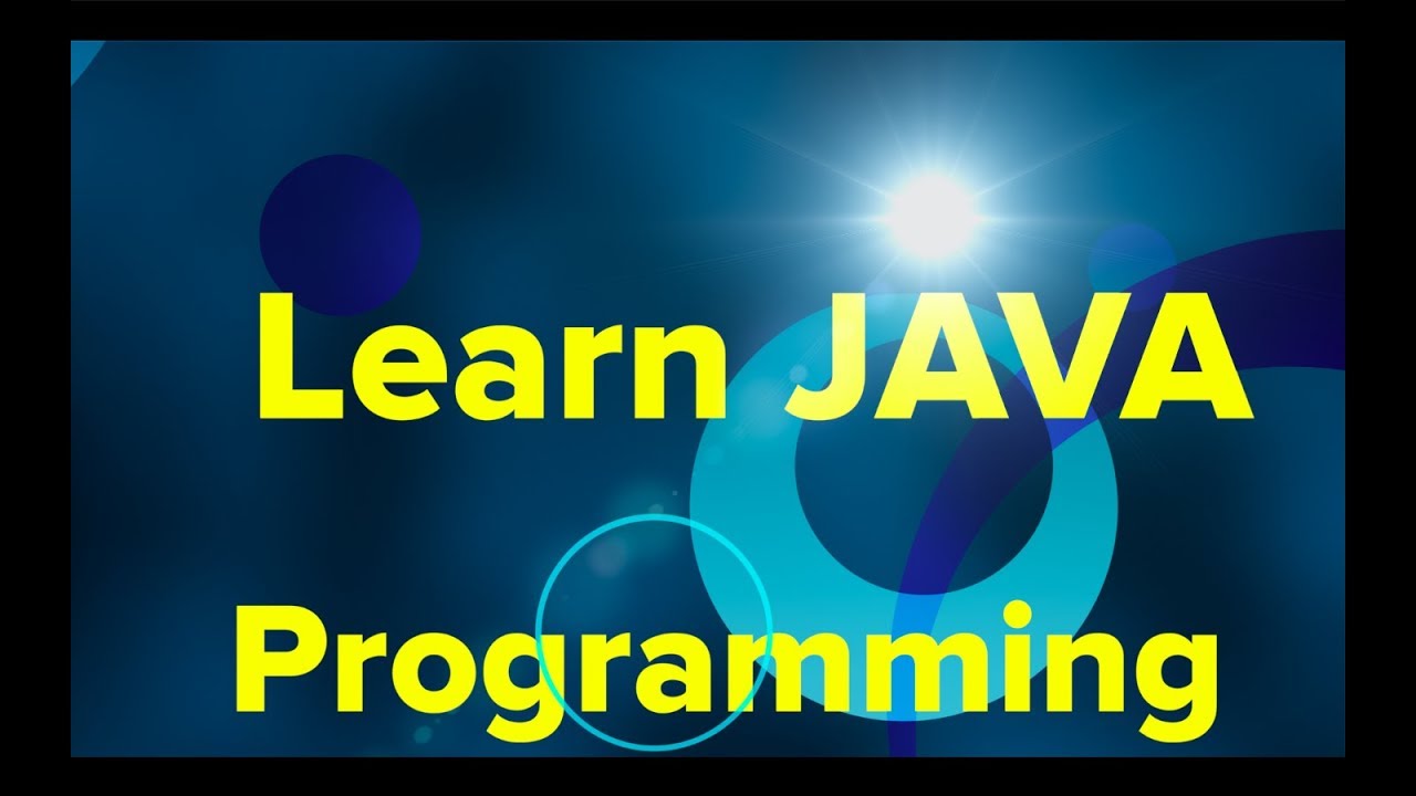 Java : Object Oriented Programming