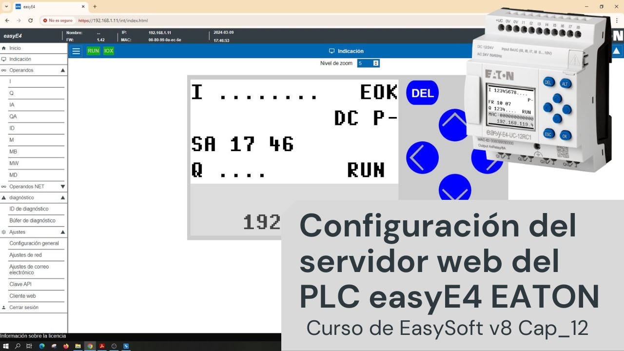 ⚡ Curso de easySoft v8 Cap_12 Configuración del servidor web de easy-E4, acceso desde PC y celular