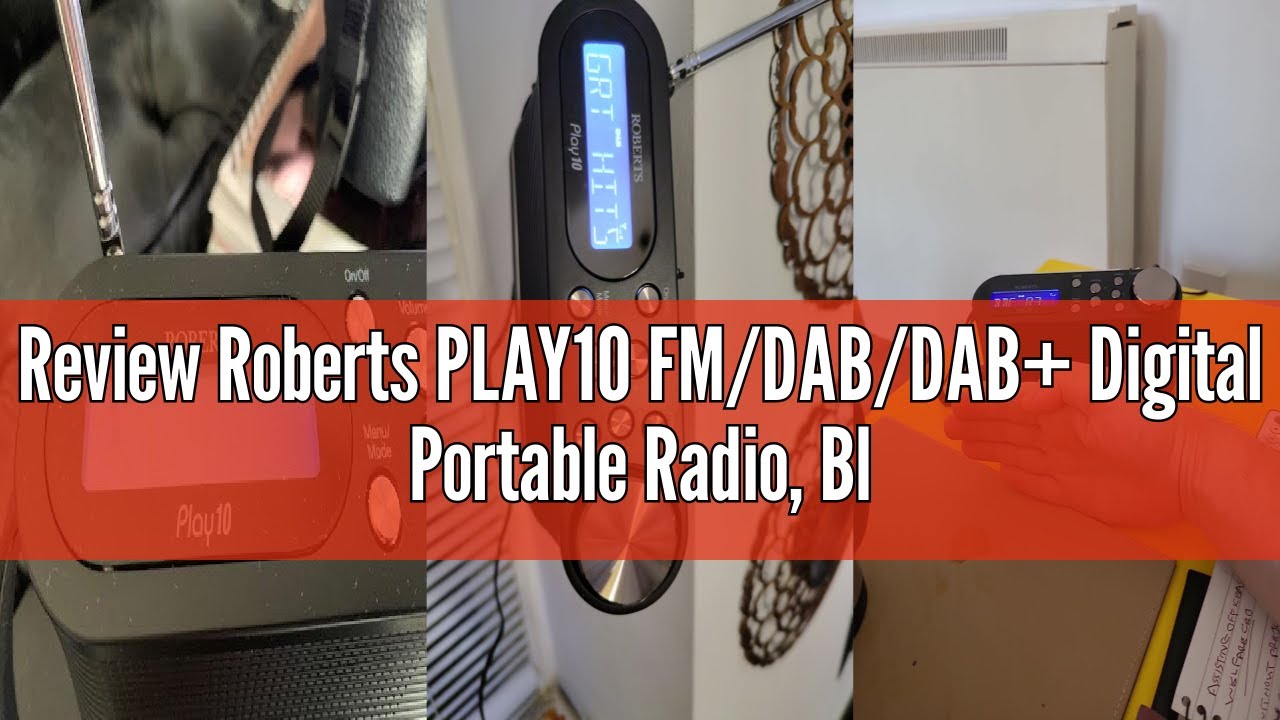 Review Roberts PLAY10 FM/DAB/DAB+ Digital Portable Radio, Black
