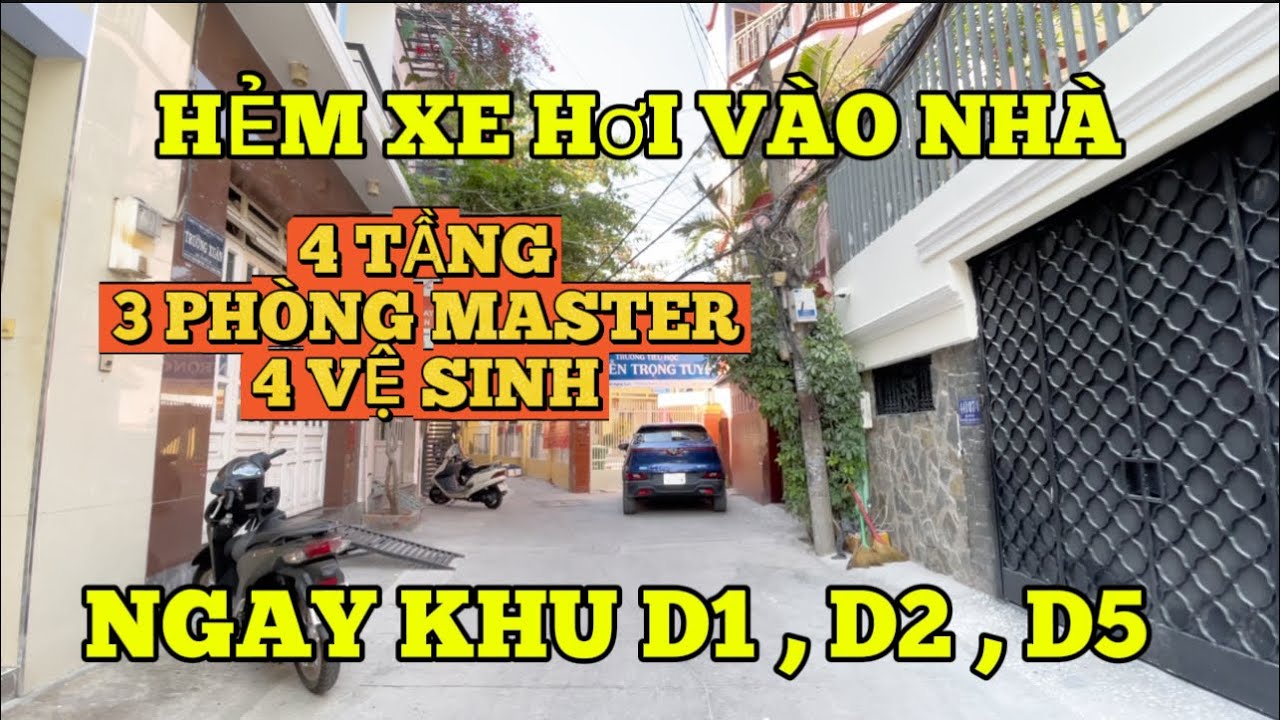 NHÀ ĐẸP HẺM XE HƠI KHU D1 , D2 , D5 QUẬN BÌNH THẠNH , GẦN QUẬN 1 , QUẬN 2