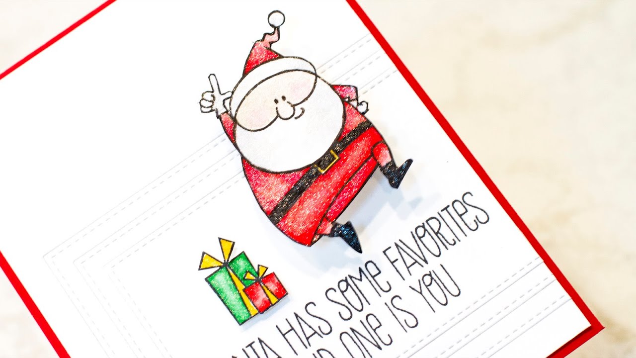 Shimmer Marker Watercolor - Holiday Cards
