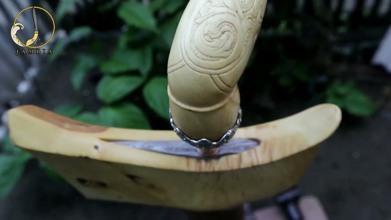 akar kayu kemuning jadi sampir keris terbaik II CARA membuat sarung keris