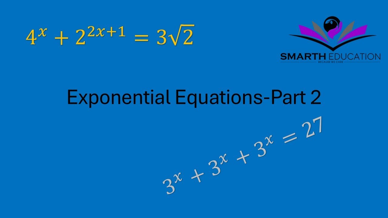 Solving Exponential Equations Involving Factorisation