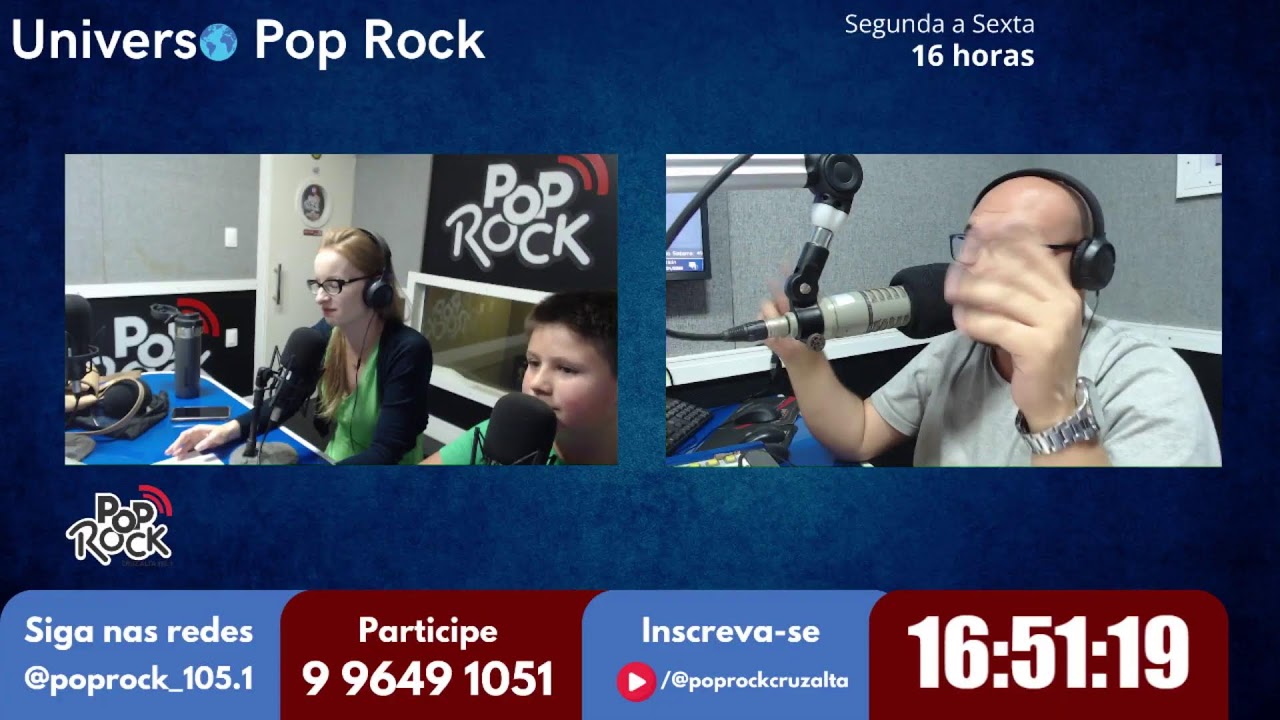🌎🌍🌏 Universo Pop Rock AO VIVO, 28/01/2026, com J.R Junior e Juliana Giacomelli