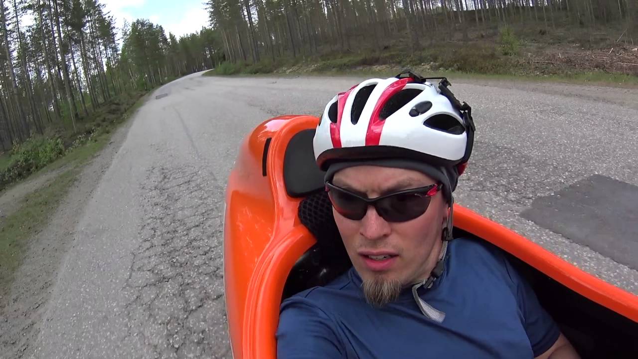 130km velomobile ride. Kälviä - Kokkola - Alaveteli - Kaustinen - Ullava - Kälviä