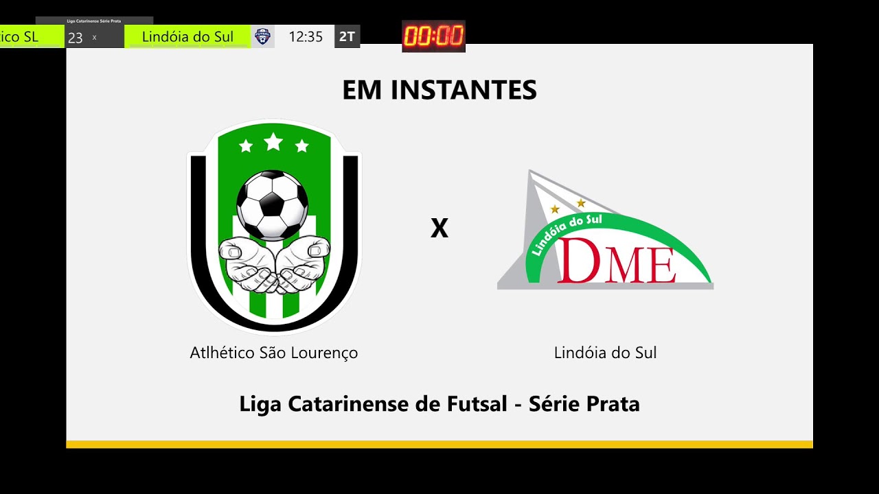 Atlhético São Lourenço X Lindóia Futsal - Série Prata - Ao Vivo e com imagens