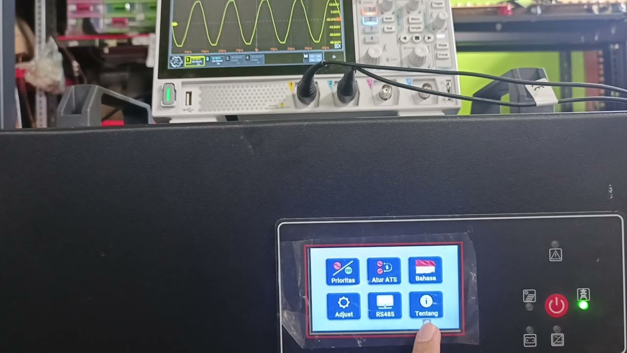 2603048BMCFGXW test uji inverter hybrid LF 6kW 48V kit inverter lengkap dengan box panel + MPPT