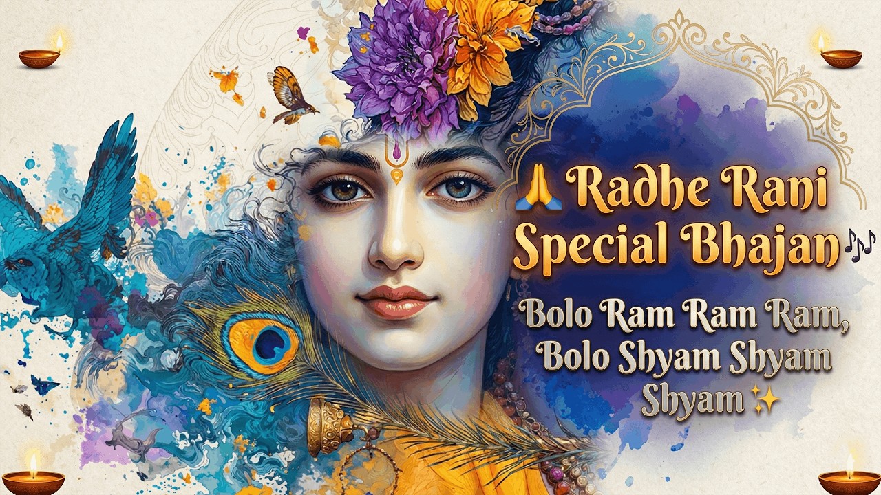 🙏 Radhe Rani Special Bhajan 🎶 | Bolo Ram Ram Ram, Bolo Shyam Shyam Shyam ✨