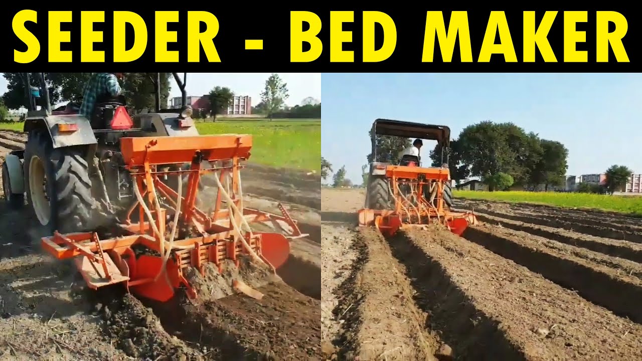 Combined Super Seeder & Raised Bed Maker attachment For Tractors | CROPKING