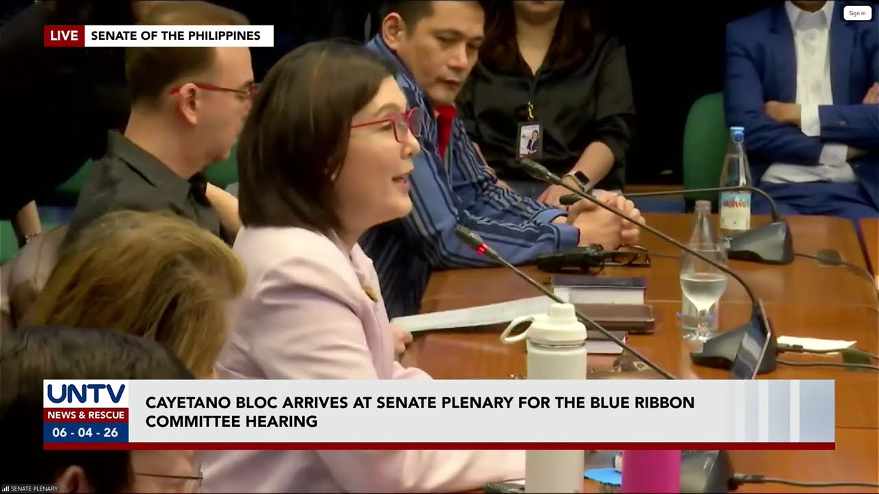 Senate Blue Ribbon Committee hearing for the flood control has started