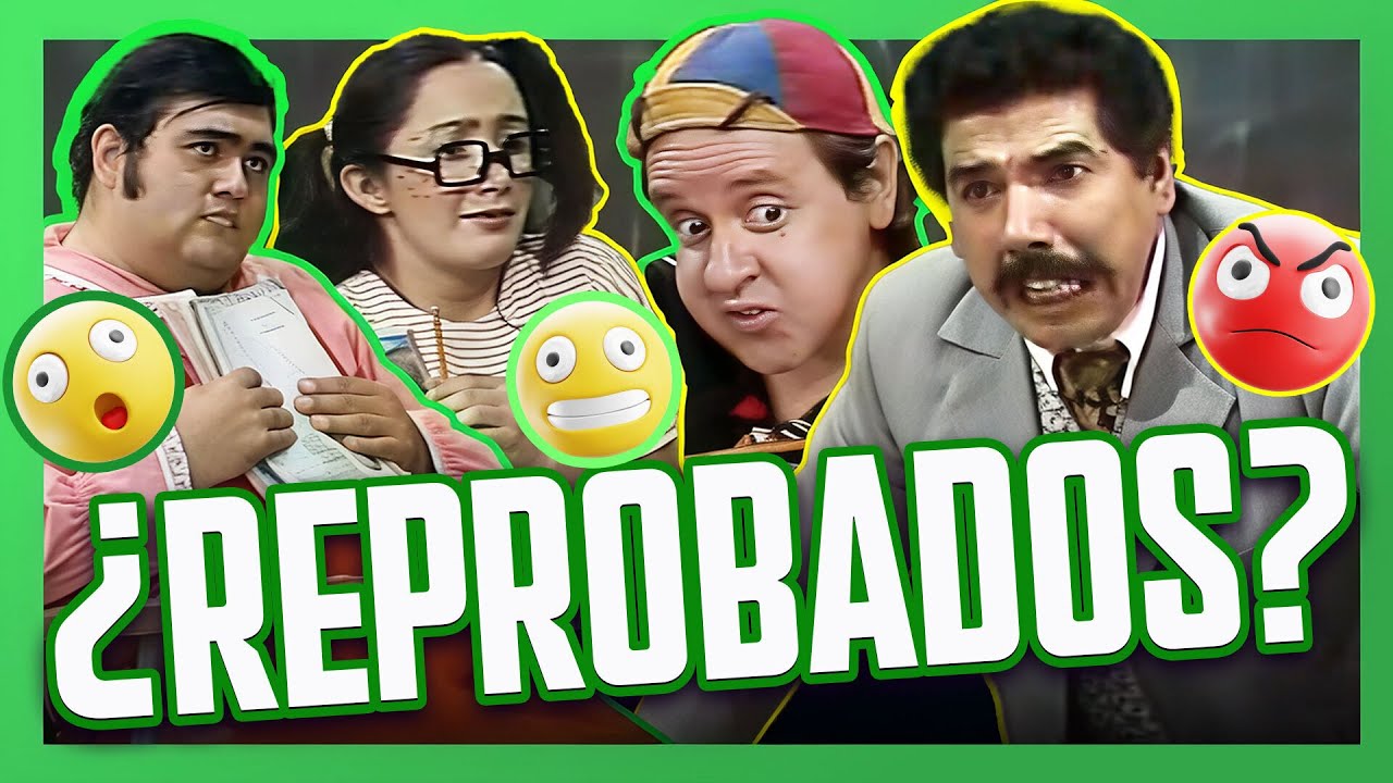 El Profesor Jirafales le hace un examen de admisión a sus alumnos reprobados