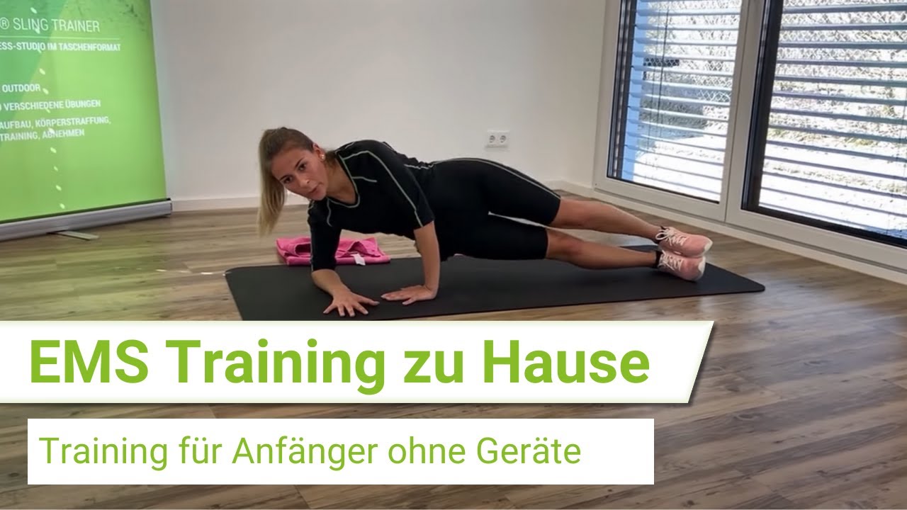 EMS Training zu Hause - Training für Anfänger ohne Geräte - direkt zum Mitmachen