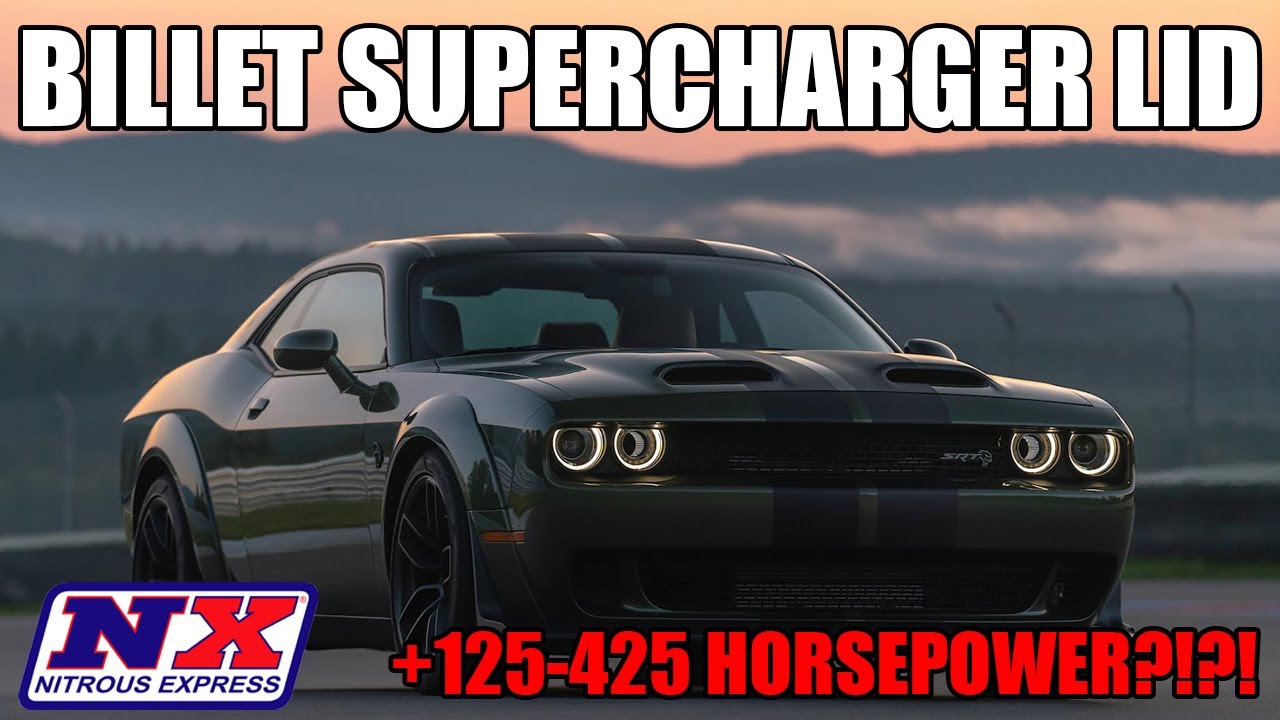 This Adds How Much Horsepower?! Nitrous Express Billet Supercharger Lid For Hellcats and Demons