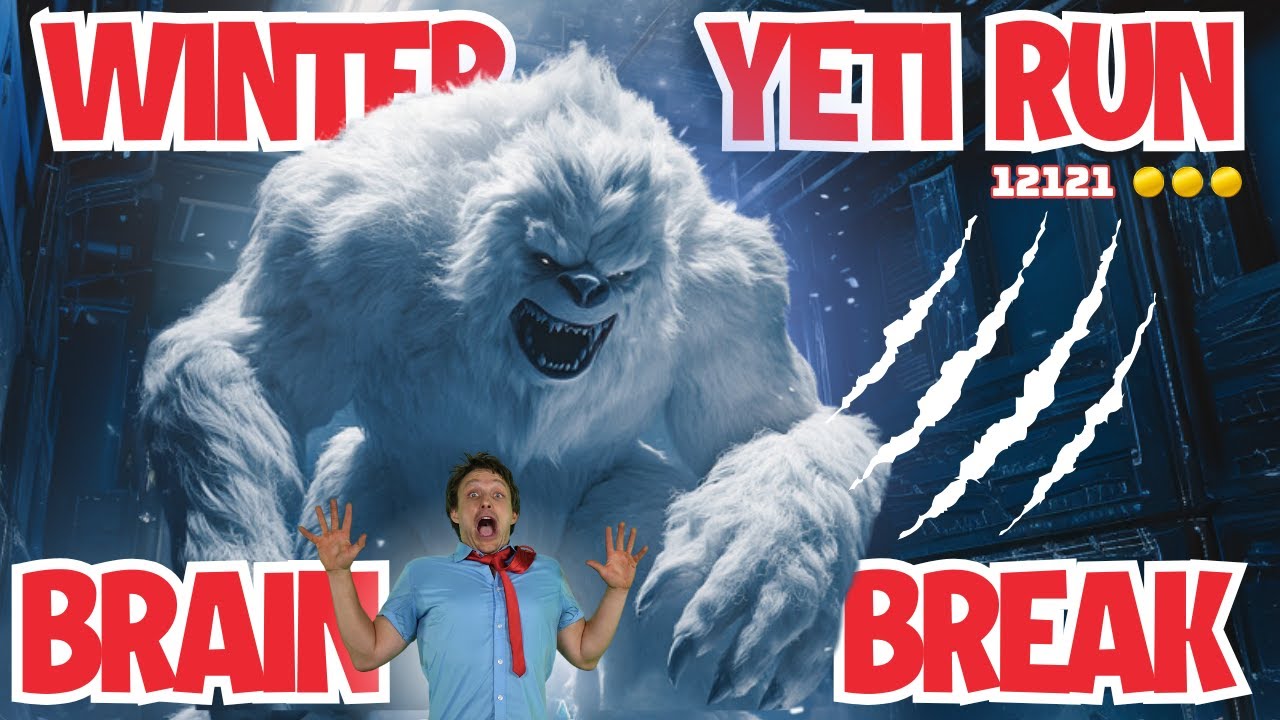 Christmas Yeti Hunt ❄️🥶 | Winter Kids Fitness Run | Arctic Fun Exercise & PE Game