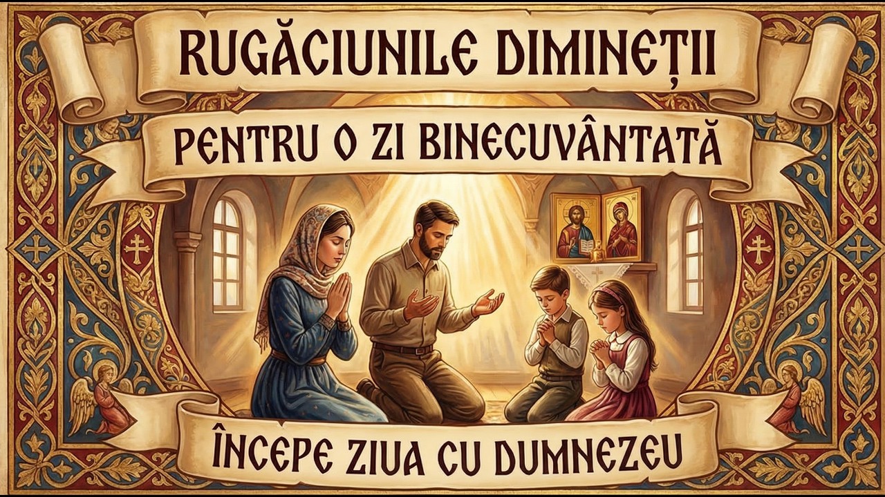 RUGĂCIUNILE DIMINEȚII (PENTRU O ZI BINECUVÂNTATĂ ÎNCEPE ZIUA CU DUMNEZEU)