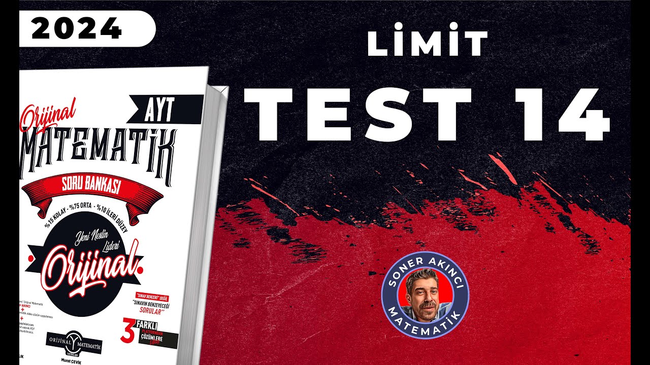 Limit TEST 14 | ORİJİNAL AYT SORU BANKASI | #yks2024