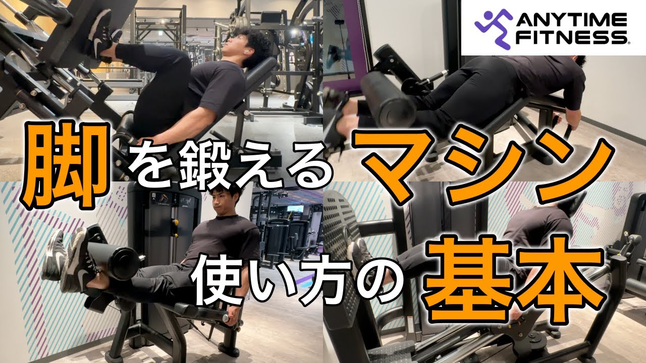 筋トレ初心者が最初に覚えるべき脚トレのマシン使い方解説【エニタイムフィットネス】