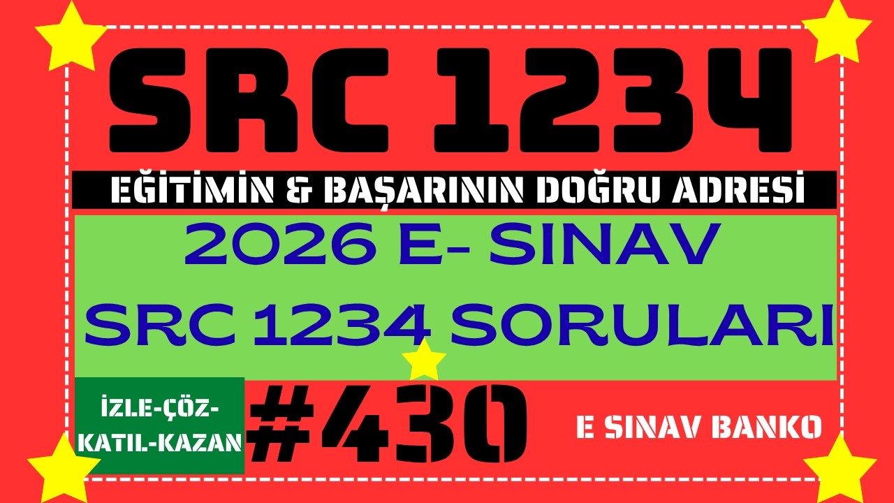 #SRC #YAZILI #SORULARI #SRC1 #SRC2 #SRC3 #SRC4 SINAVI #SRC2026#430