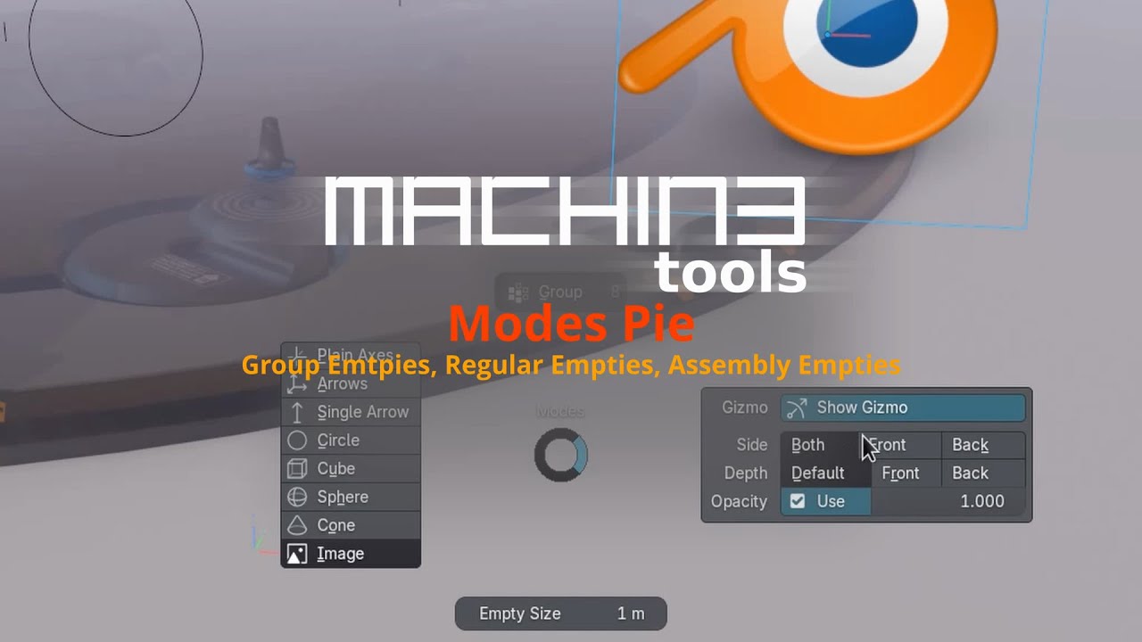 MACHIN3tools 1.12 - Group Empties, Regular Empties and Assemblies in the Modes Pie