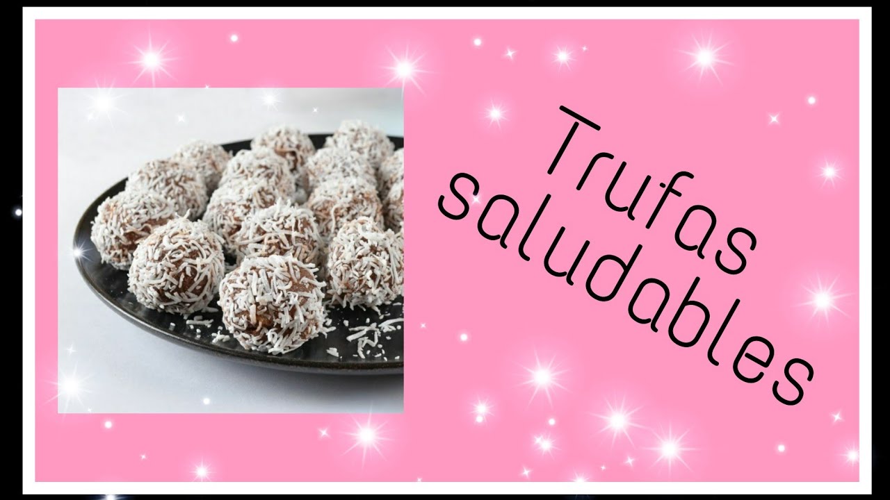 Trufas saludables de banana, cacao, ddl, avena y coco rallado. || Flor  Cocina 001
