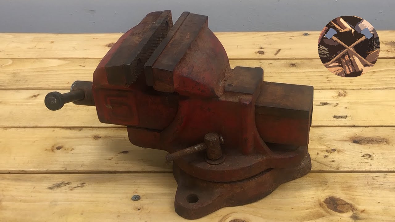 Mirror Polishing a Rusty Old Vise - Restoration No Talking