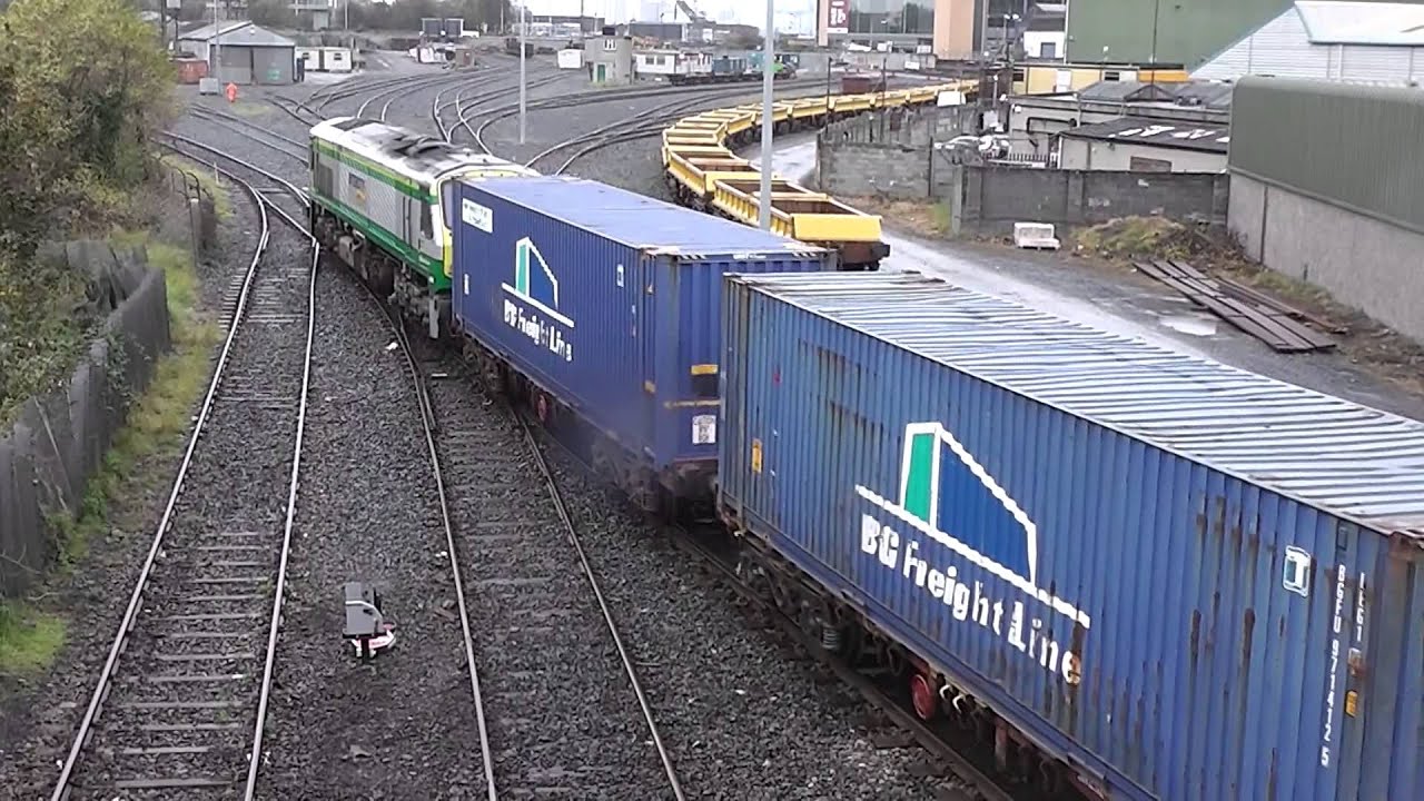 IE 229 & 217 on IWT Liner - Alexandra Road, Islandbridge & North Wall