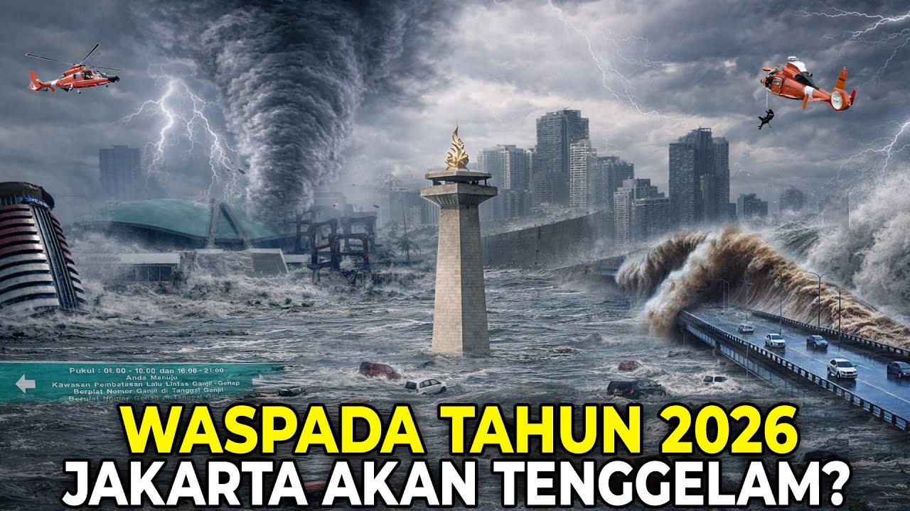 JAKARTA KIAMAT, TANGGUL RAKSASA SUDAH JEBOL! Seluruh Wilayah Jakarta Terancam Tenggelam Tahun 2026