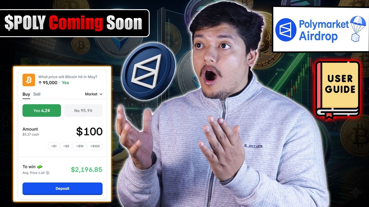 Biggest Airdrop 🚀 | Polymarket For Beginners : Complete Guide + Airdrop Strategy Tricks 2026 🪂