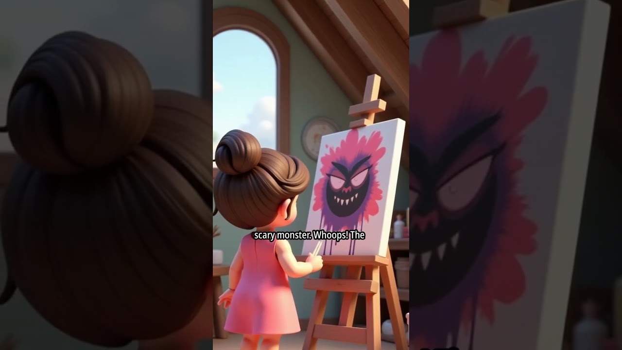 Lily and the magical paint brush #disney #countryhouse #farmhouse #animation #viralvideo