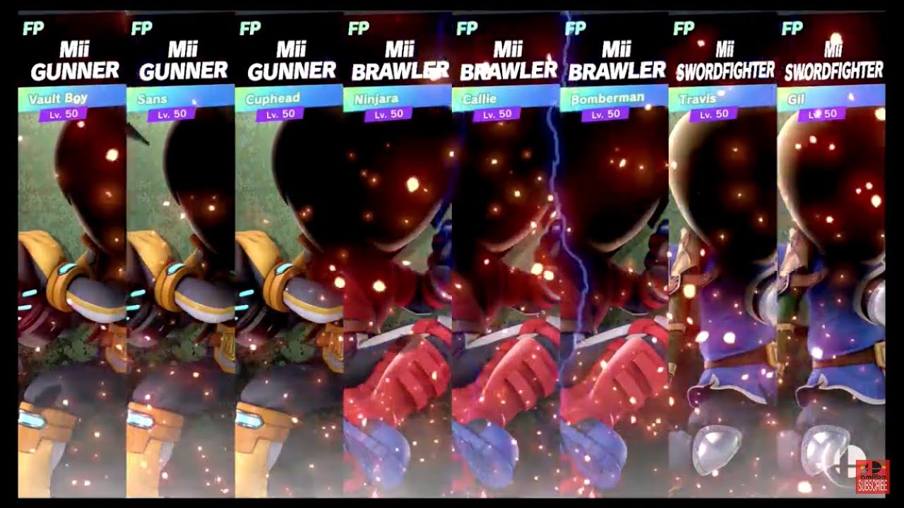 Super Smash Bros Ultimate Amiibo Fights – Request #15799 New Mii Fighters