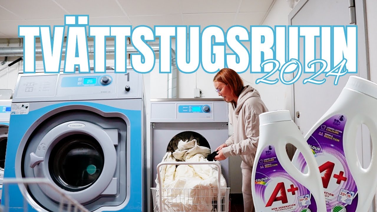 TVÄTTSTUGSRUTIN 2024 💡 tvättmedel, maskinprogram & tidspress 🍂 *tvätta med mig*