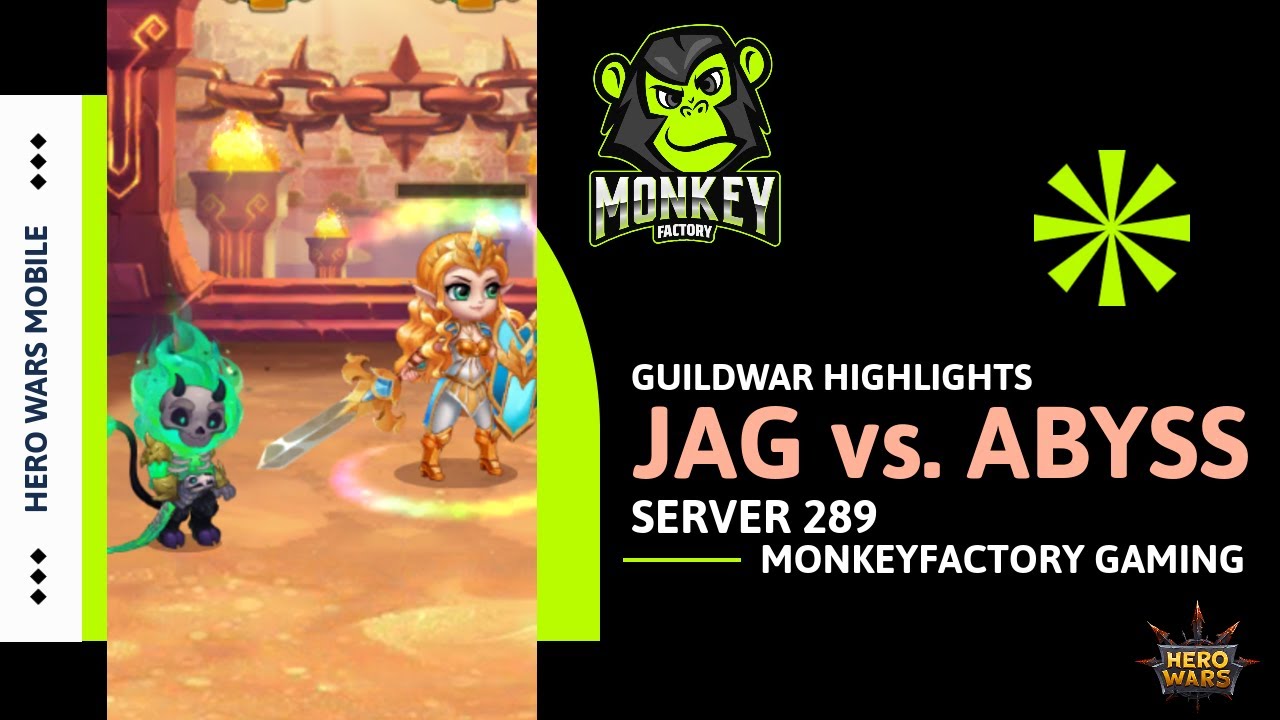 Hero Wars - Best Fights Guildwar Highlights JAG vs. ABYSS - Twins Blender ODH Satori Karkh