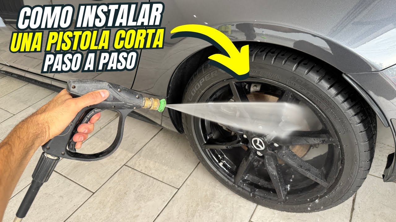 Como Instalar una PISTOLA CORTA a una hidrolavadora Electrica