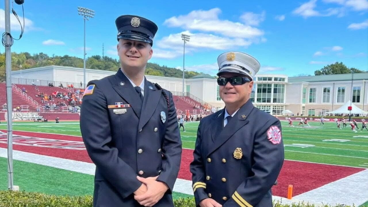 Wilson Borough firefighter returns home after 20‑foot fall during Easton fire