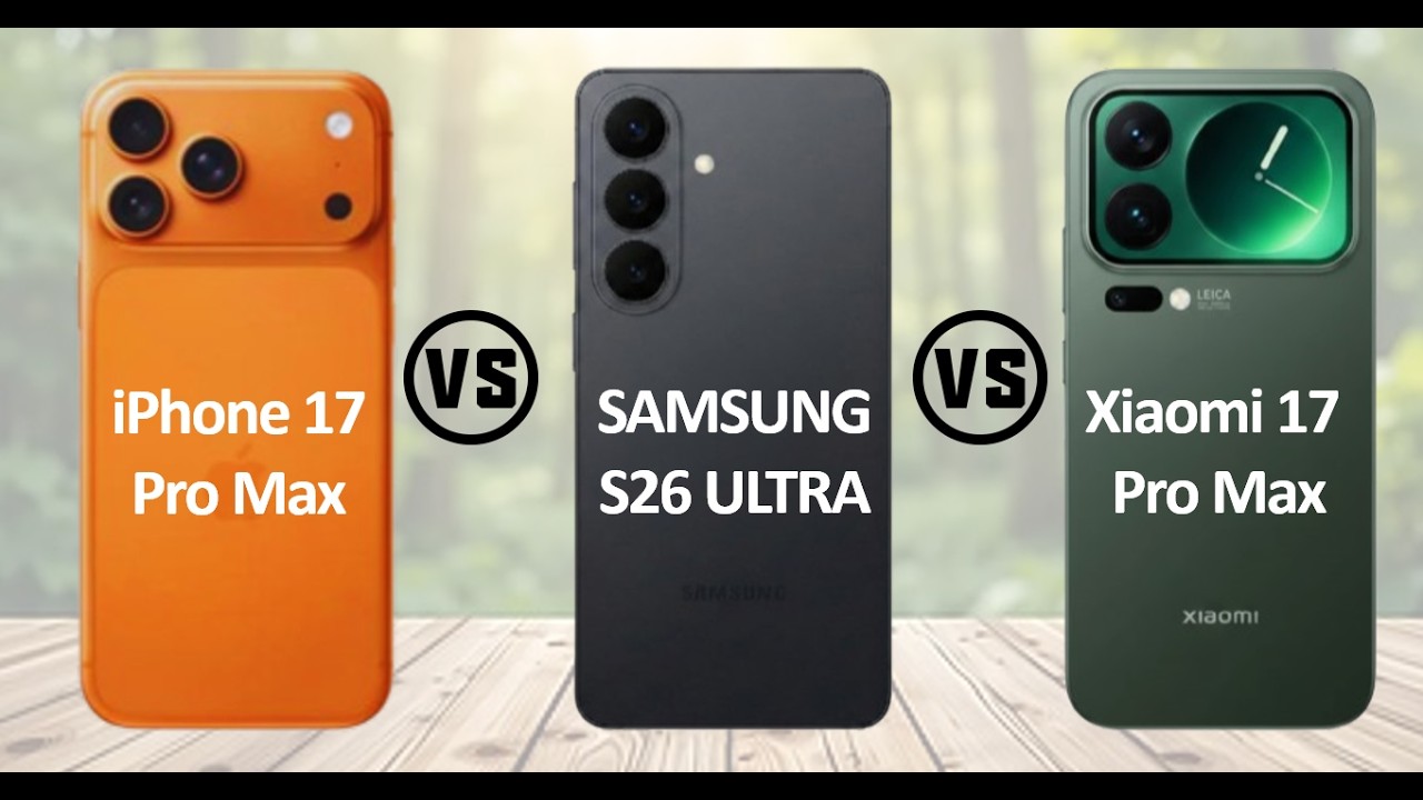 Which Smartphone Reigns Supreme iPhone 17pro max VS samsung s26 ultra VS Xiaomi 17 pro max?