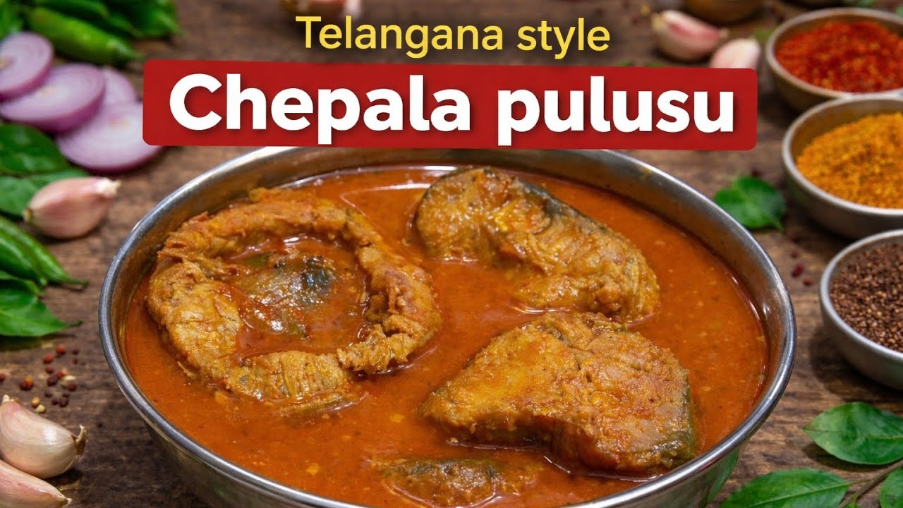 తెలంగాణ style చేపల పులుసు | Telanga style chepala pulusu | Fish curry |
