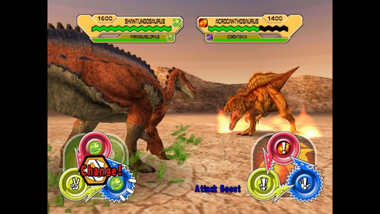 Dinosaur King Arcade Game 恐竜キング - Shantungosaurus VS the Alpha Fortress [Easy]