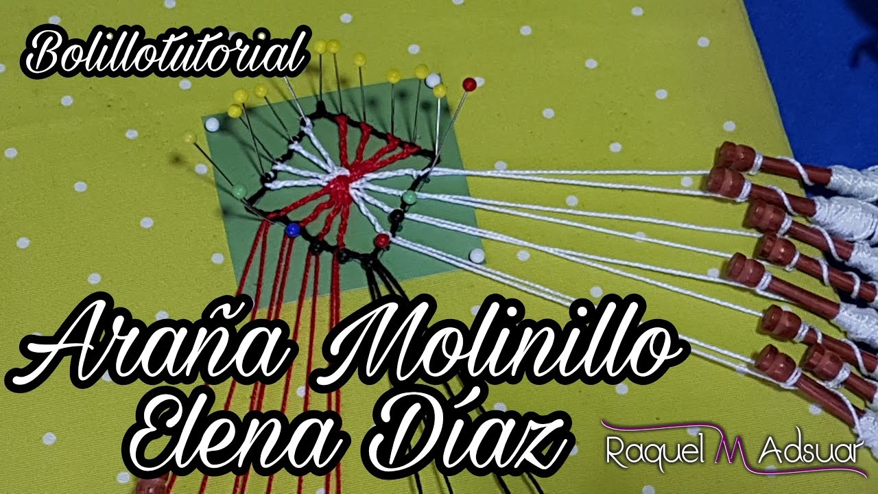 Ara&ntilde;a Molinillo  - Ulrike  - Bolillotutorial Raquel M. Adsuar Bolillotuber