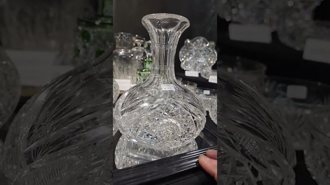 Video 1 of American Brilliant Cut Glass for sale from the  Big Red Barn show winter 2025.
