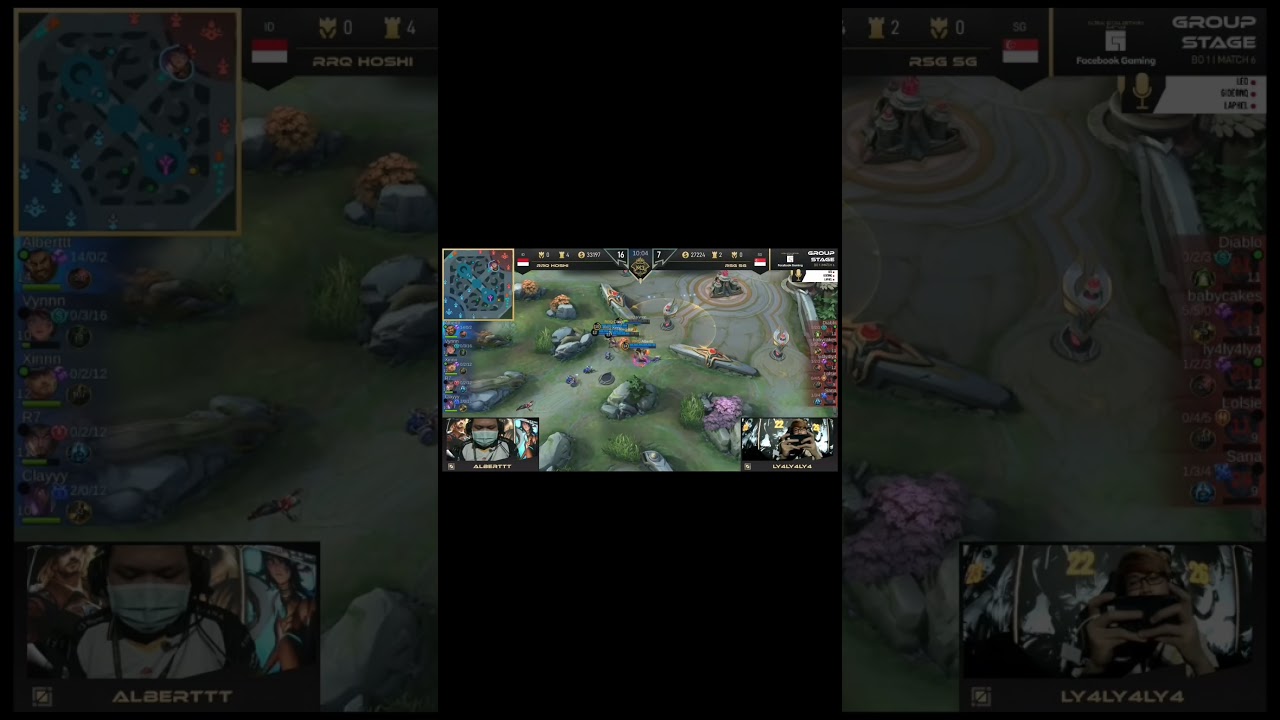 reaction caster english and malaysia RRQ Alberttt Savage