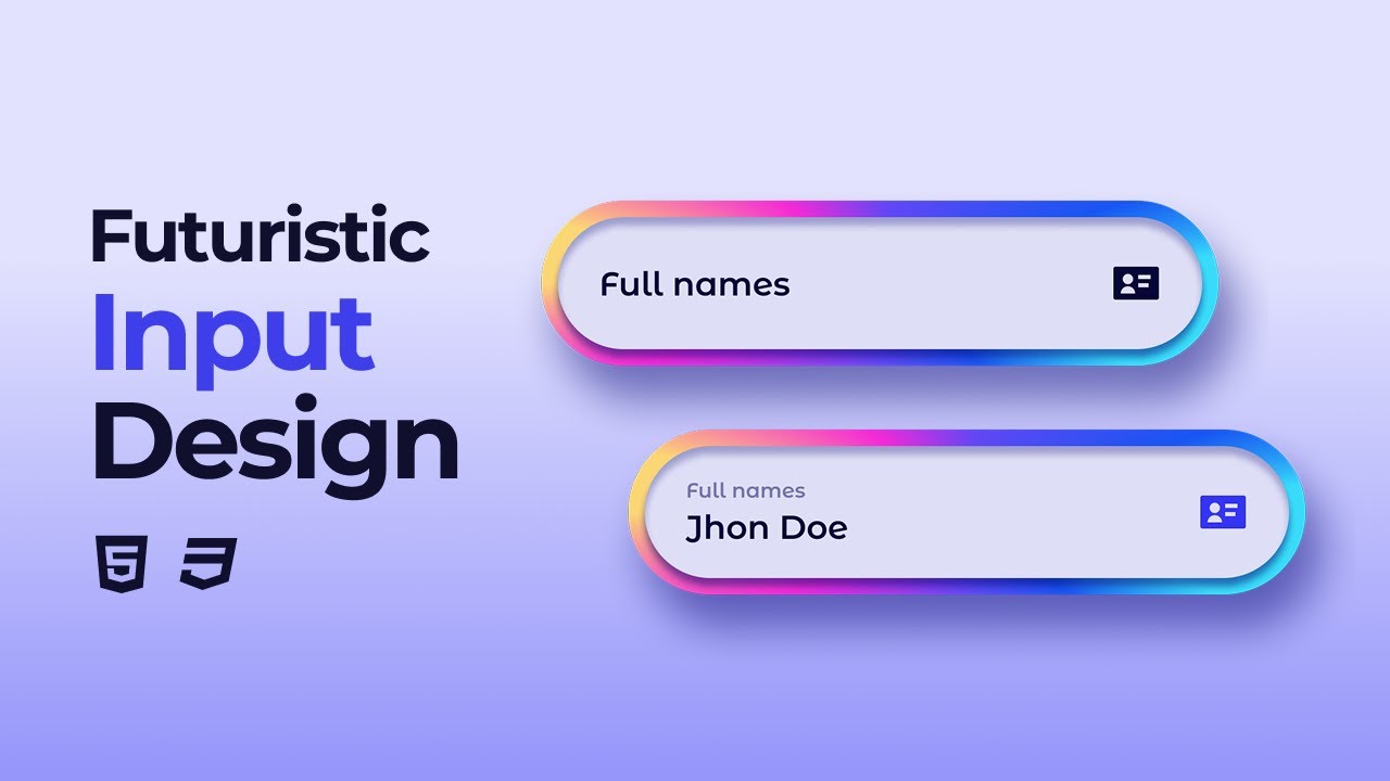 Input Design Animation Using HTML CSS