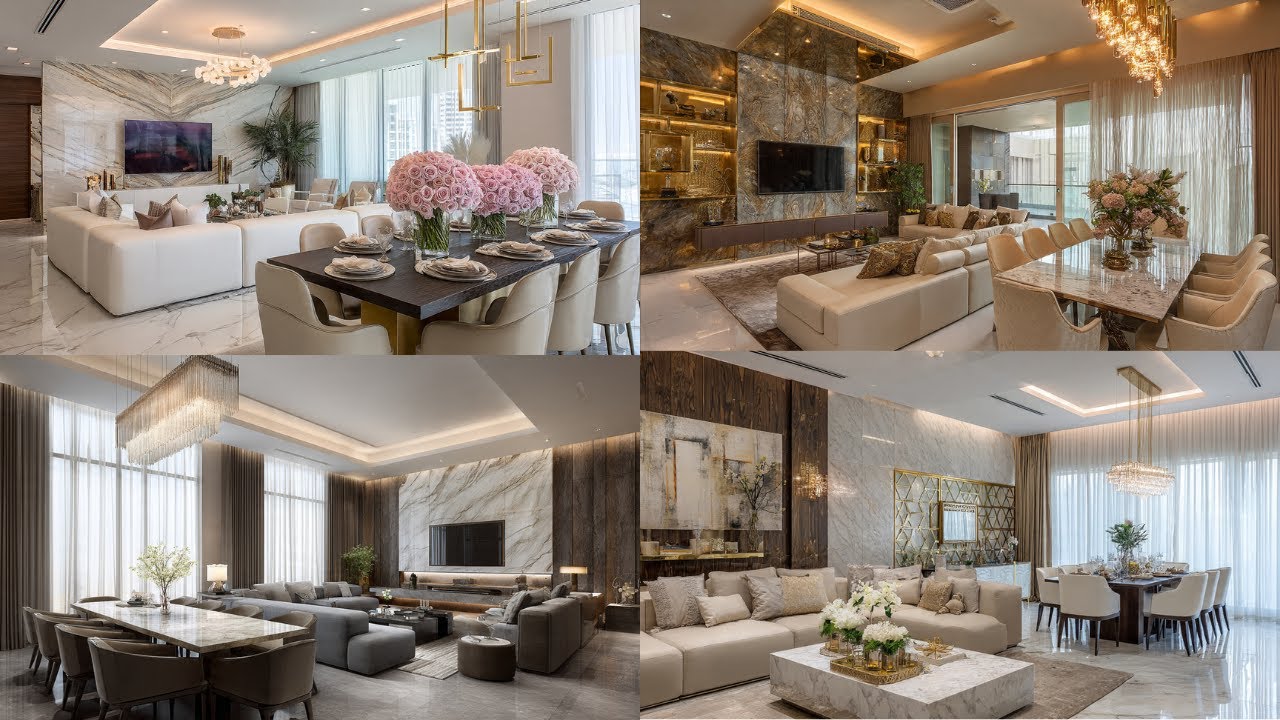 100 Living & Dining Room Ideas l Modern Open Space Design