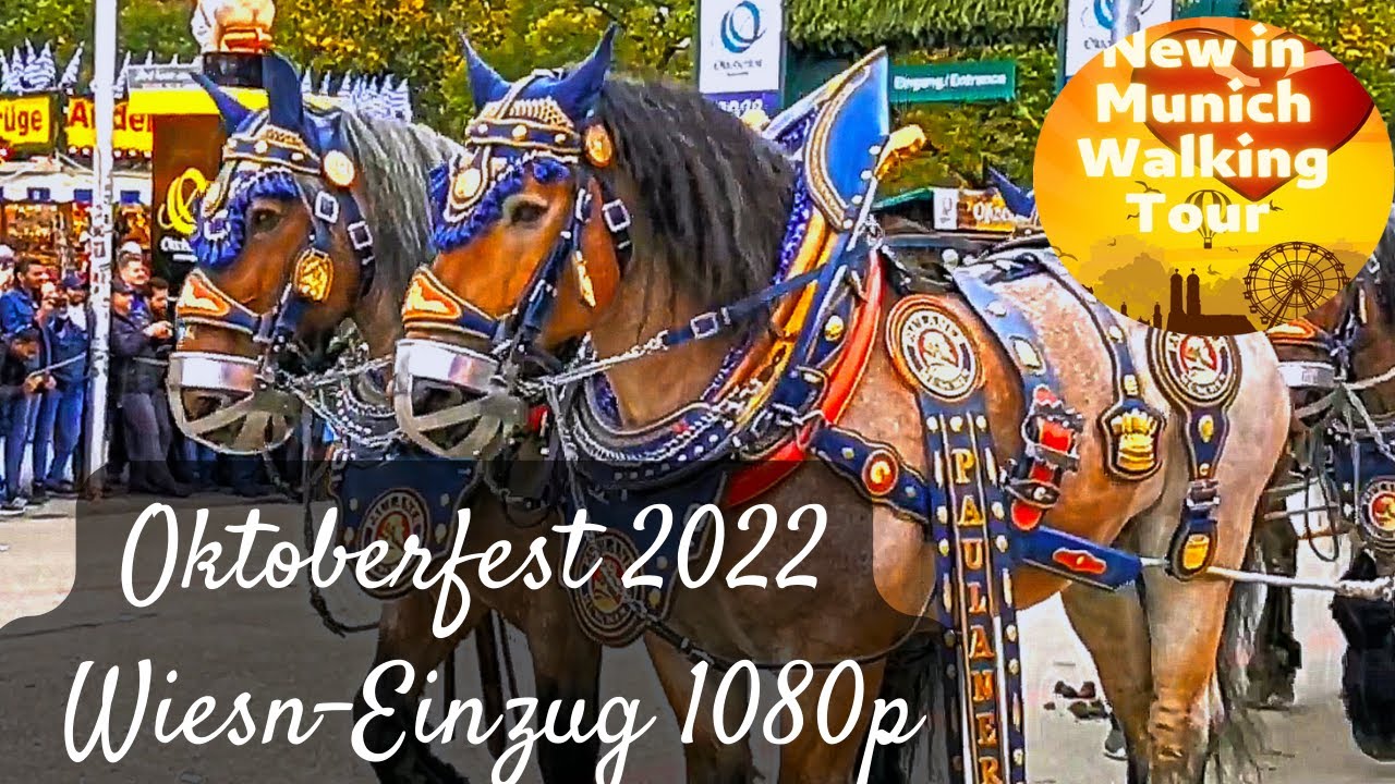 #munich walking tour Oktoberfest Wiesn-Einzug 2022 / 1080p