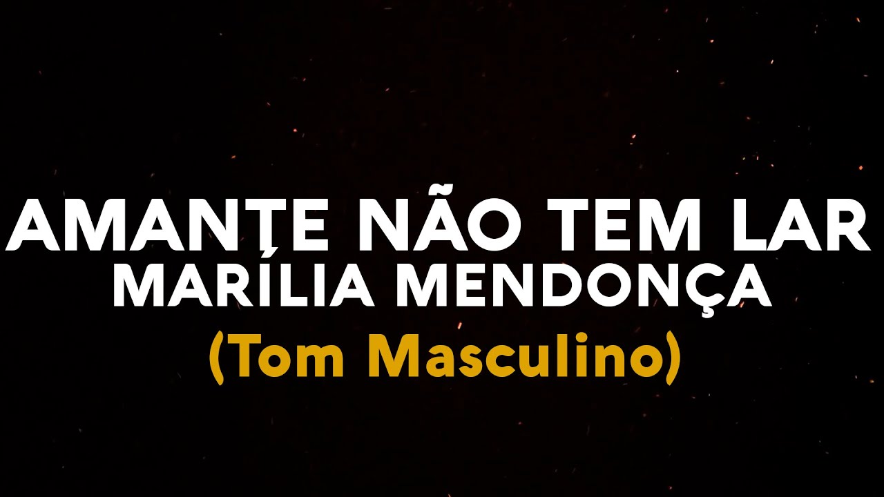 KARAOKÊ | Marília Mendonça - Amante Não Tem Lar | Playback (TOM MASCULINO)