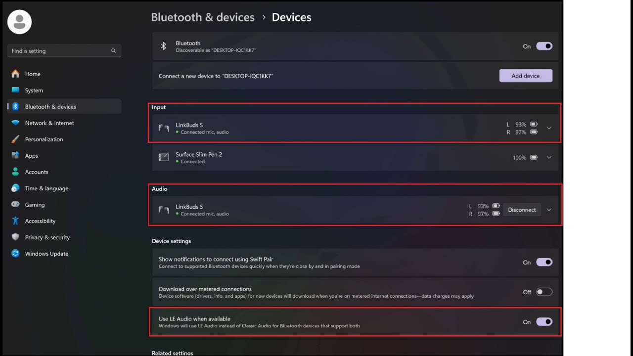LE Audio on Windows 11, version 23H2/24H2 (EN/JP subs available)
