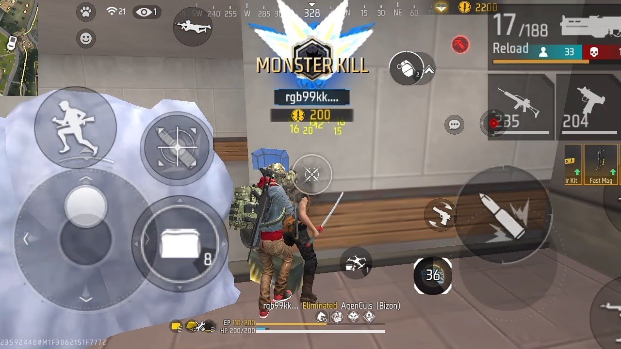 ГЕЙМПЛЕЙ FREE FIRE 🔥 НА ANDROID НА ОБЫЧНОМ ТЕЛЕФОНЕ ЧАСТЬ 497😱👿