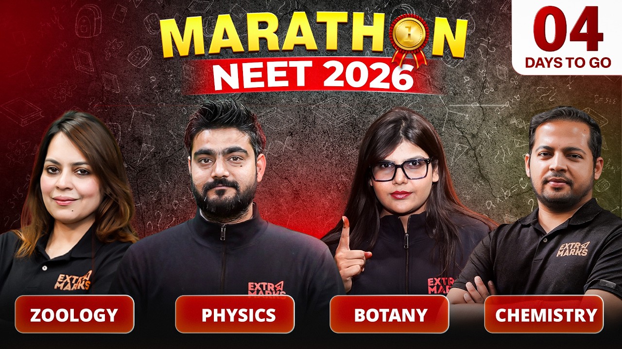 NEET Crash Course 🚨 | Final 4 Days | PCB Mega Revision | NEET Marathon