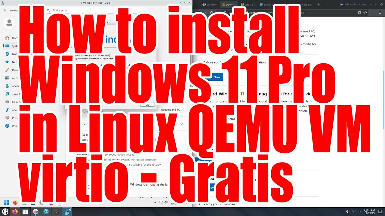 How to install Windows 11 Pro in Linux QEMU VM with virtio gratis - December 2025 - 5690a50d